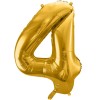 Balão Número 4 Dourado